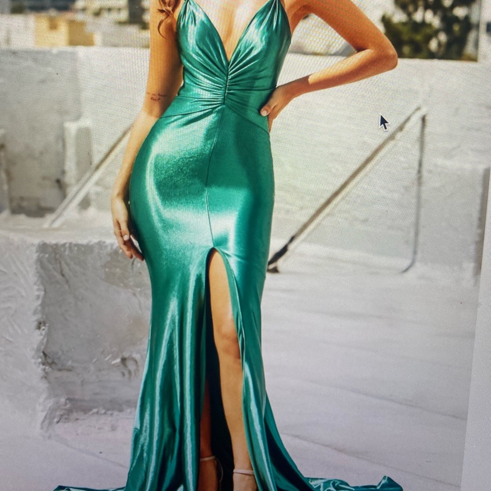 Simple classy Green gown